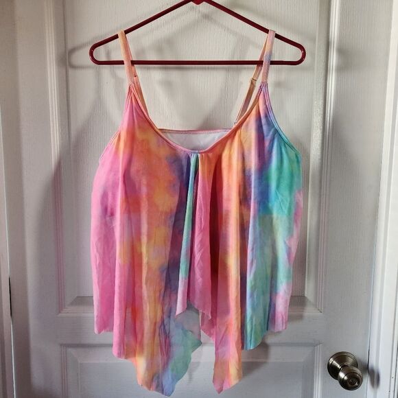 NWOT Colorful Tie-Dye Swimsuit Set - Picture 2 of 5